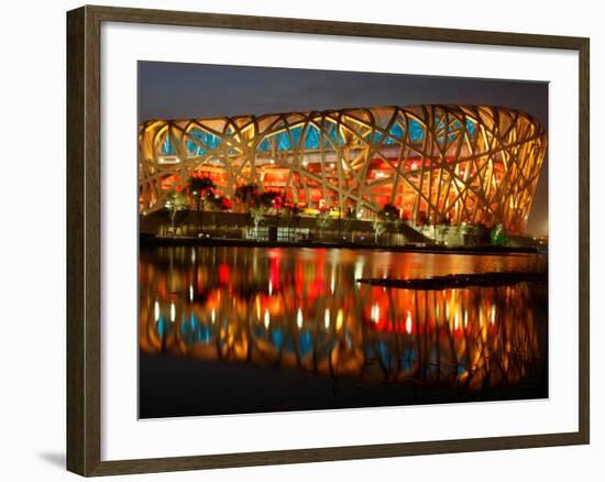 Bird's Nest, 2008 Summer Olympics, Track and Field, Beijing, China-null-Framed Photographic Print