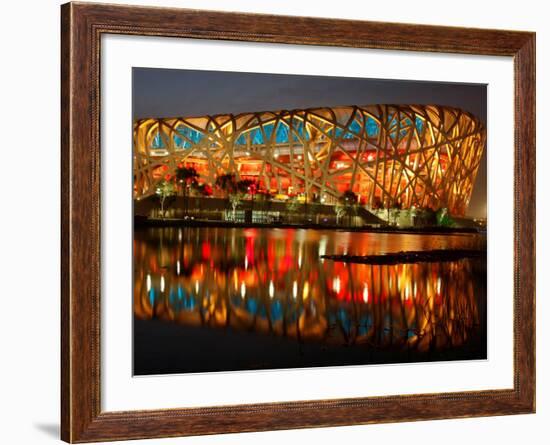 Bird's Nest, 2008 Summer Olympics, Track and Field, Beijing, China-null-Framed Photographic Print