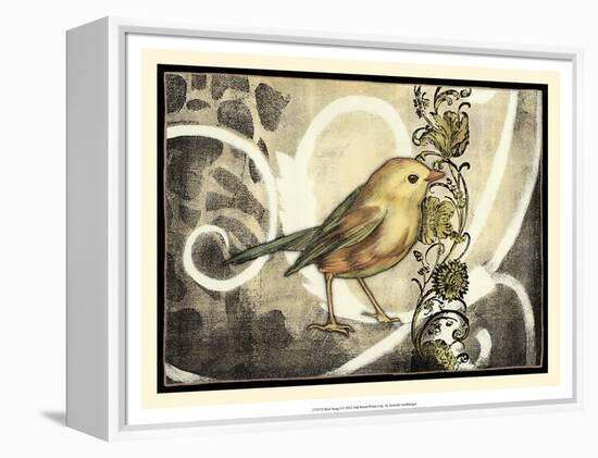 Bird Song I-Jennifer Goldberger-Framed Stretched Canvas