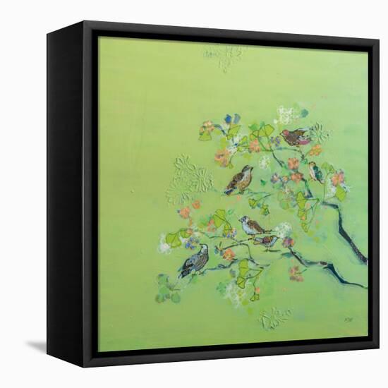 Bird Song-Kellie Day-Framed Stretched Canvas