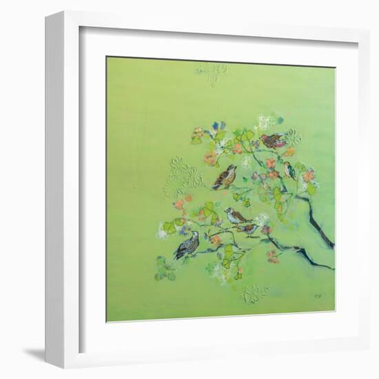 Bird Song-Kellie Day-Framed Art Print