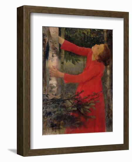 Bird Song-Karoly Ferenczy-Framed Premium Giclee Print