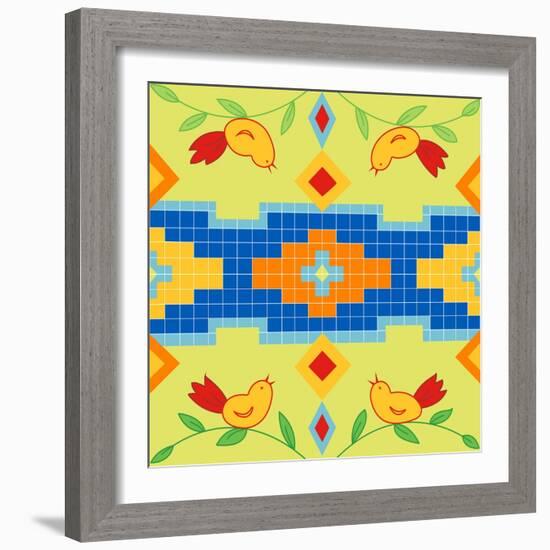 Bird Square-Julie Goonan-Framed Giclee Print