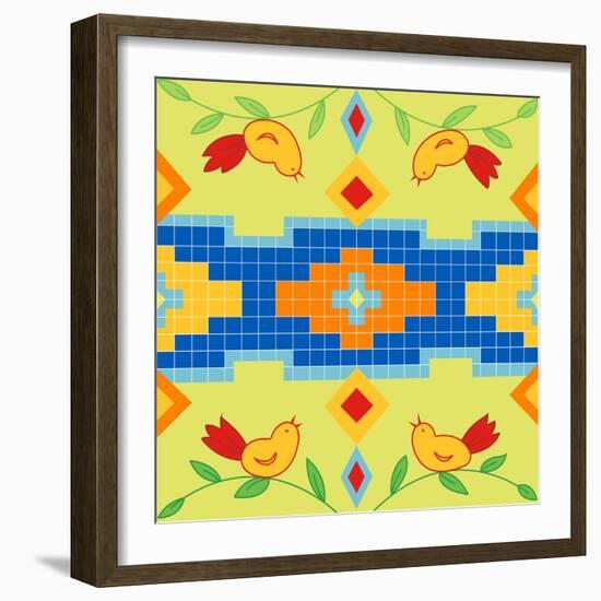 Bird Square-Julie Goonan-Framed Giclee Print