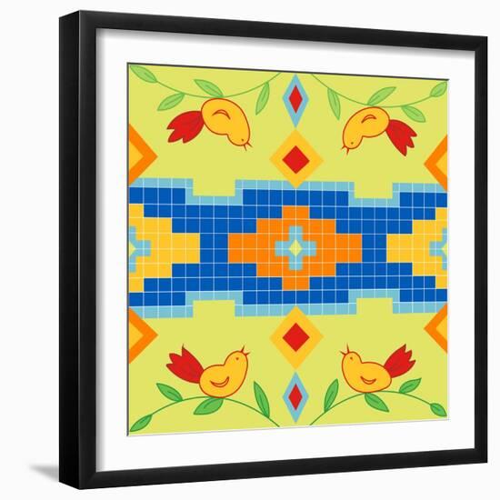 Bird Square-Julie Goonan-Framed Giclee Print