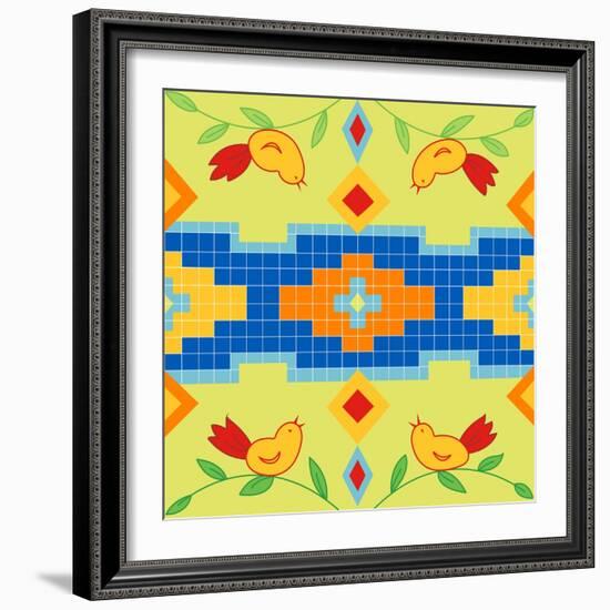 Bird Square-Julie Goonan-Framed Giclee Print