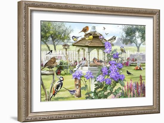 Bird Table-The Macneil Studio-Framed Giclee Print