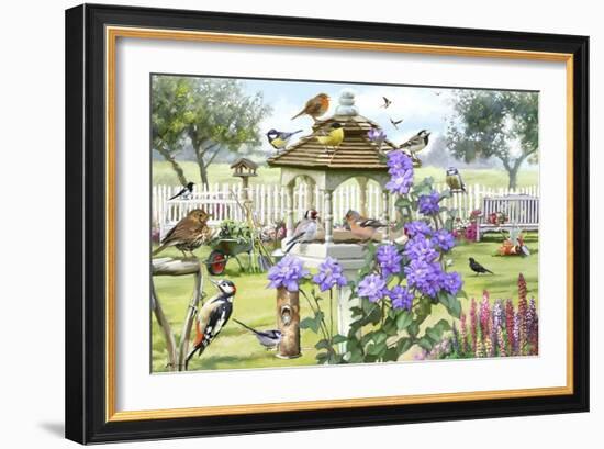 Bird Table-The Macneil Studio-Framed Giclee Print