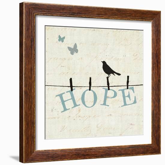 Bird Talk I-Pela Design-Framed Art Print