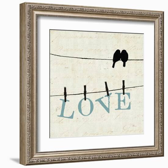 Bird Talk II-Pela Design-Framed Art Print