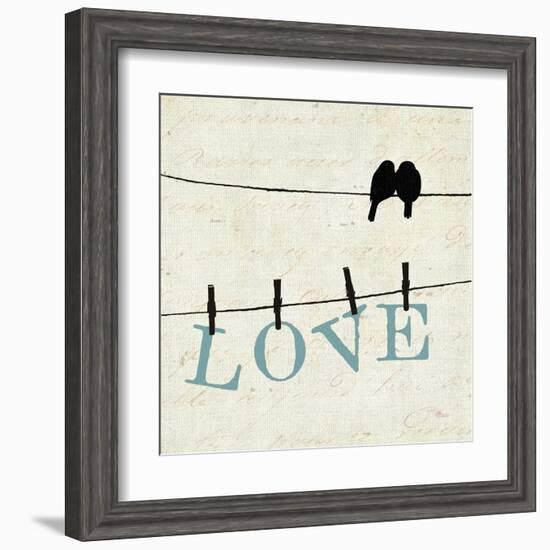 Bird Talk II-Pela Design-Framed Art Print