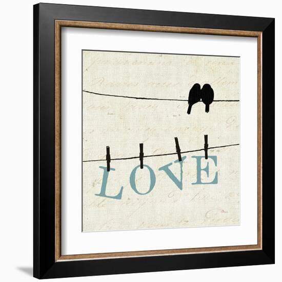 Bird Talk II-Pela Design-Framed Art Print