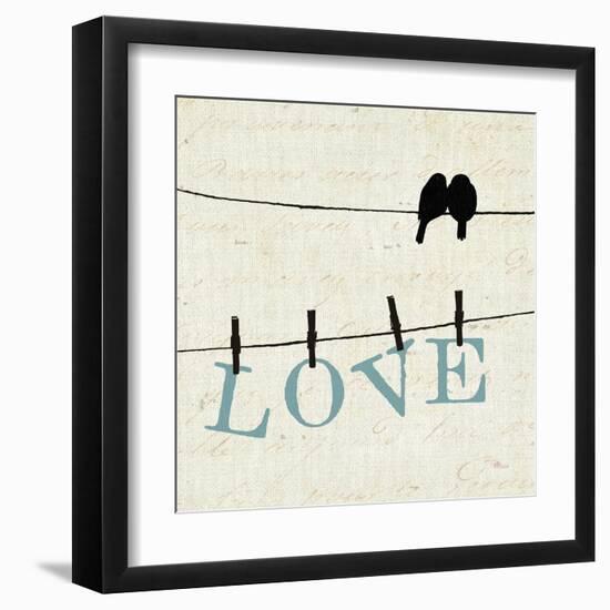 Bird Talk II-Pela Design-Framed Art Print