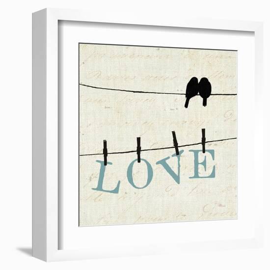 Bird Talk II-Pela Design-Framed Art Print