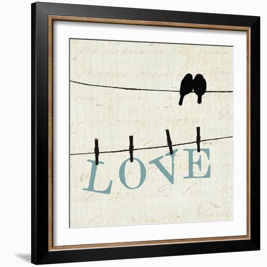 Bird Talk II-Pela Design-Framed Art Print