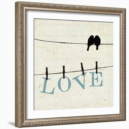 Bird Talk II-Jess Aiken-Framed Art Print