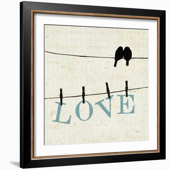 Bird Talk II-Jess Aiken-Framed Art Print