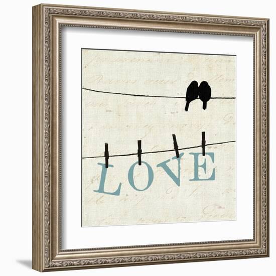 Bird Talk II-Jess Aiken-Framed Art Print