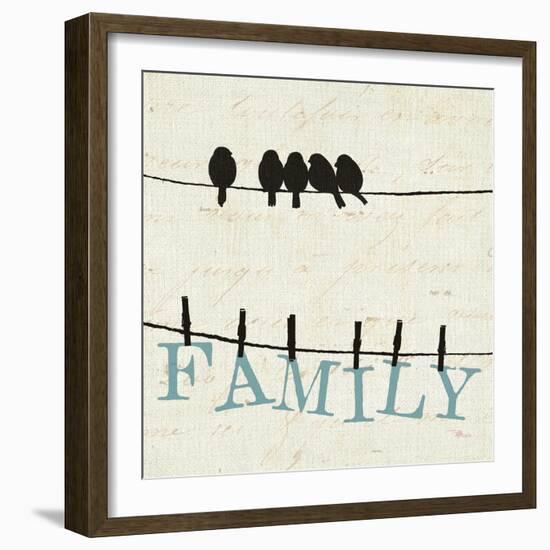 Bird Talk III-Jess Aiken-Framed Art Print