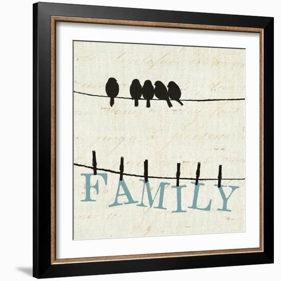 Bird Talk III-Jess Aiken-Framed Art Print