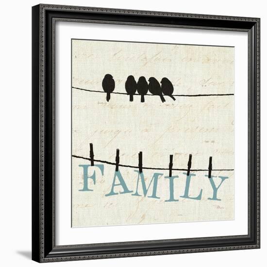 Bird Talk III-Jess Aiken-Framed Art Print