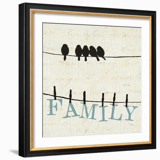 Bird Talk III-Jess Aiken-Framed Art Print