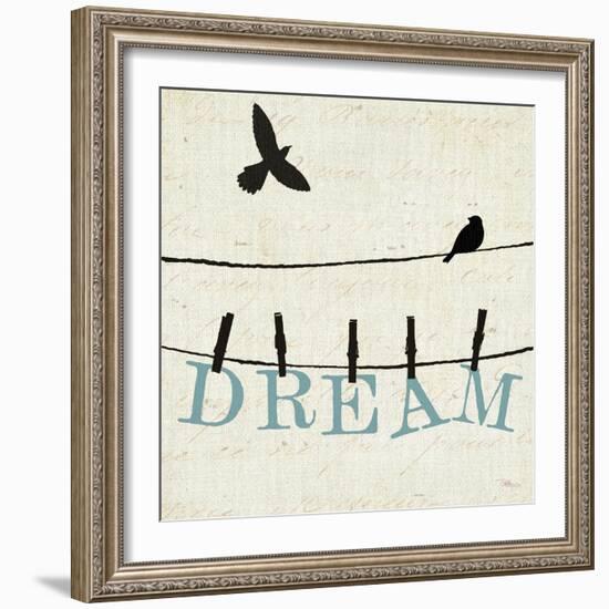 Bird Talk IV-Pela Design-Framed Art Print