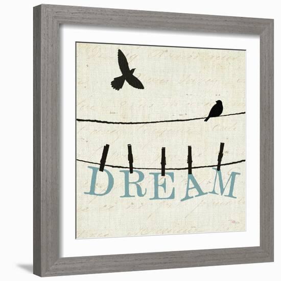 Bird Talk IV-Pela Design-Framed Art Print