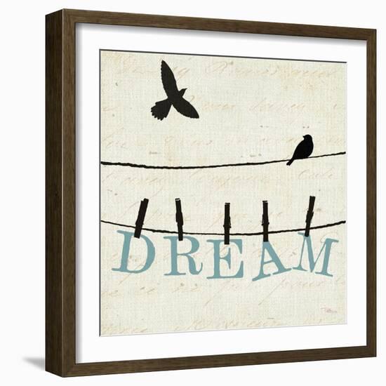 Bird Talk IV-Pela Design-Framed Art Print