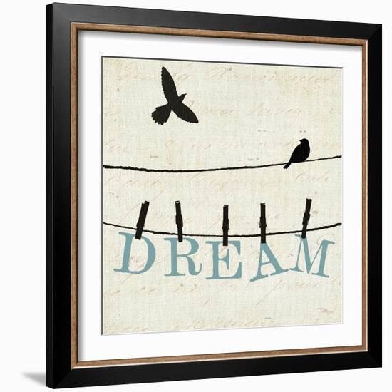 Bird Talk IV-Pela Design-Framed Art Print