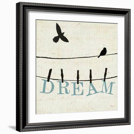 Bird Talk IV-Pela Design-Framed Art Print