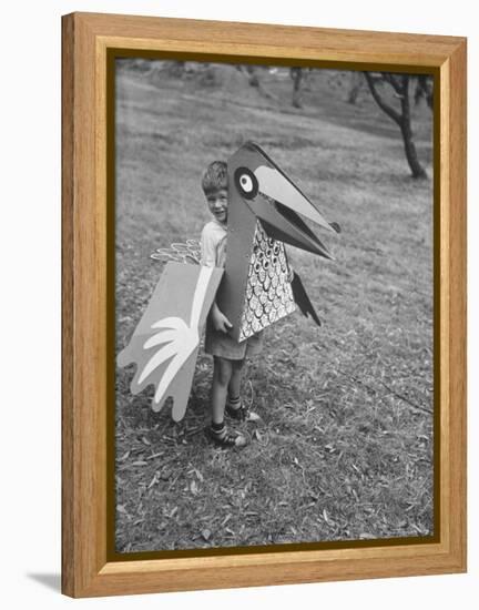 Bird Toy Made to Wear For Children by Charles Eames-Allan Grant-Framed Premier Image Canvas