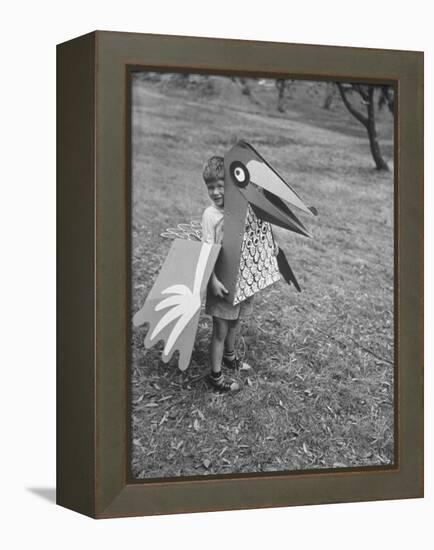 Bird Toy Made to Wear For Children by Charles Eames-Allan Grant-Framed Premier Image Canvas