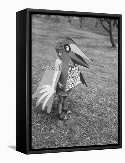 Bird Toy Made to Wear For Children by Charles Eames-Allan Grant-Framed Premier Image Canvas