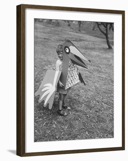 Bird Toy Made to Wear For Children by Charles Eames-Allan Grant-Framed Photographic Print