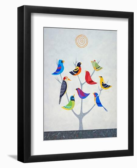 Bird Tree II-Casey Craig-Framed Art Print