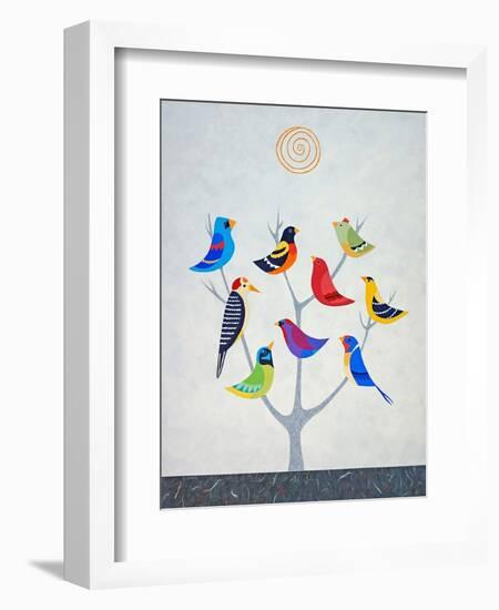 Bird Tree II-Casey Craig-Framed Art Print