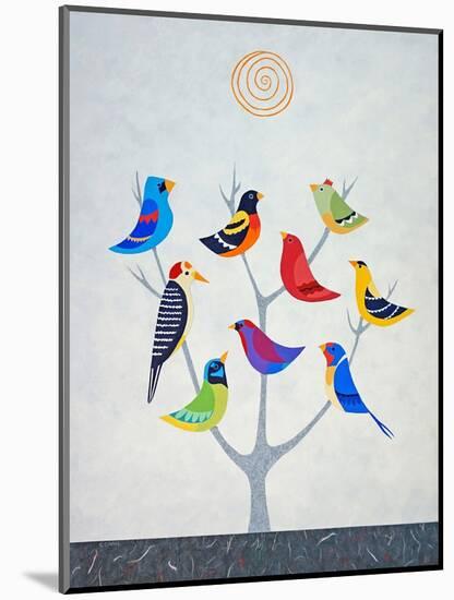 Bird Tree II-Casey Craig-Mounted Art Print