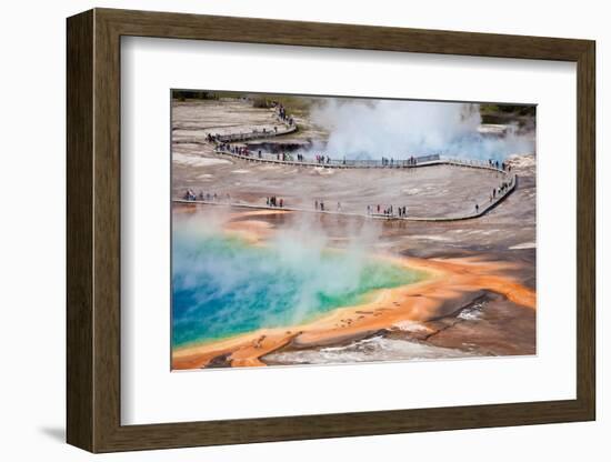 Bird View of Grand Prismatic Spring - Yellowstone National Park-berzina-Framed Photographic Print