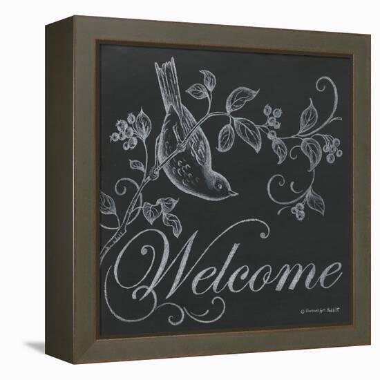 Bird Welcome-Gwendolyn Babbitt-Framed Stretched Canvas