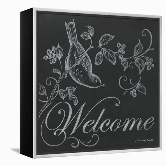 Bird Welcome-Gwendolyn Babbitt-Framed Stretched Canvas