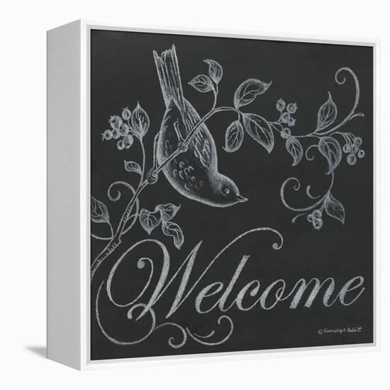 Bird Welcome-Gwendolyn Babbitt-Framed Stretched Canvas