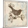 Bird Woodcut I-Elizabeth Medley-Mounted Art Print