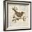 Bird Woodcut I-Elizabeth Medley-Framed Art Print