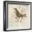 Bird Woodcut II-Elizabeth Medley-Framed Premium Giclee Print