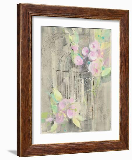 Birdcage Floral I-Albena Hristova-Framed Art Print