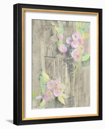 Birdcage Floral I-Albena Hristova-Framed Art Print