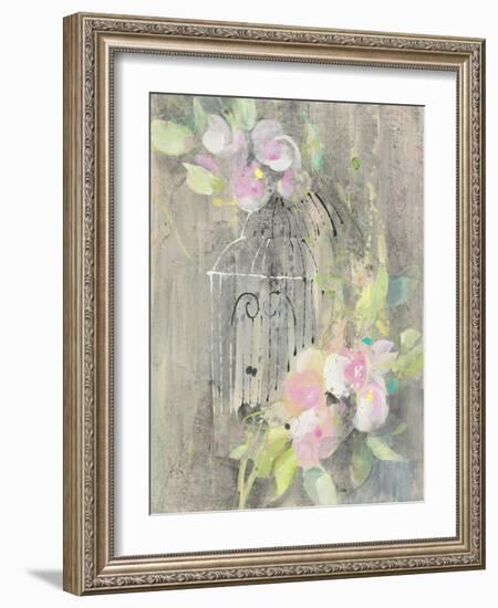 Birdcage Floral II-Albena Hristova-Framed Art Print