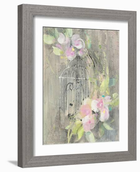 Birdcage Floral II-Albena Hristova-Framed Art Print