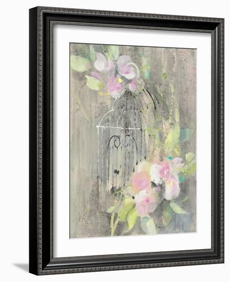 Birdcage Floral II-Albena Hristova-Framed Art Print